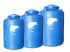 081809595918 (XL) | Toren Air 250 Ltr KIWI Biru