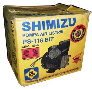 081809595918 (XL) | Grosir Pompa Air Shimizu, Harga Shimizu Terbaru, Pompa Air SHIMIZU PS 116 BIT