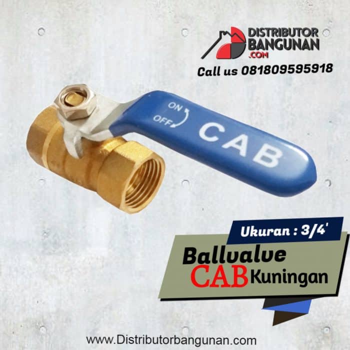 Ballvalve 3 4a kuningan aCABa a iDistributori iBahani iBangunani