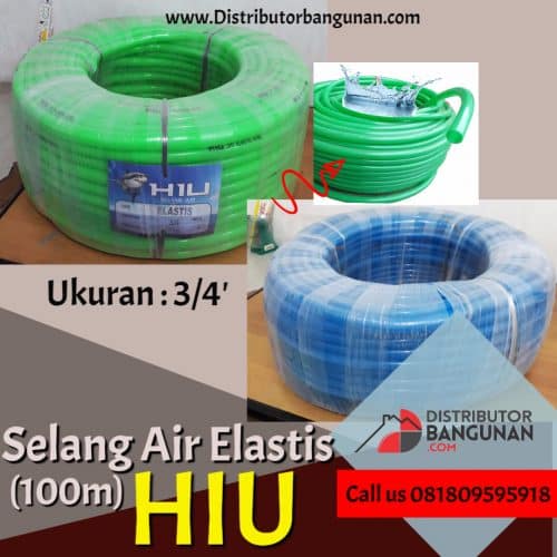 Selang Elastic 3/4′ 100m “HIU” – https://www.distributorbangunan.com/